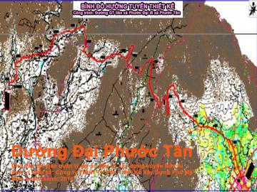Bảng công bố quy hoạch Đường Đại Phước Tân