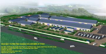 Nhà máy tuyển tinh quặng và chế biến xỉ titan